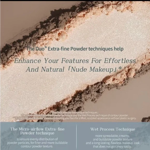 Flower Knows Makeup Butterfly Cloud Face Contour Palette Tawny Tea 02 BNIB - Picture 8 of 15